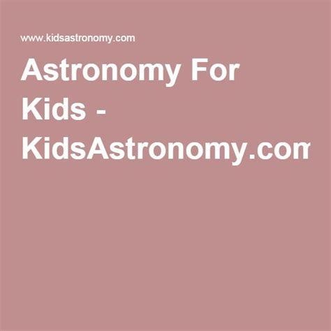 Astronomy For Kids Kindergarten Science Astronomy Educational Games