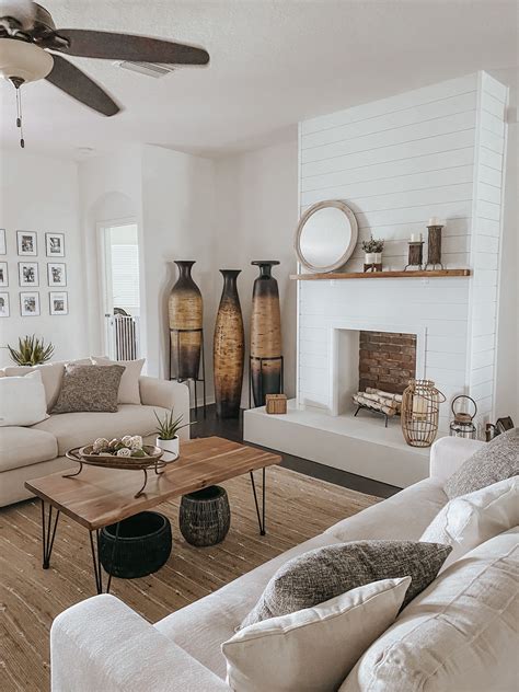 Chimney Living Room Decor Earthy Living Room Townhome Living Room