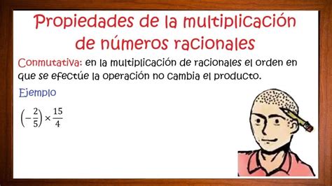 Propiedad Conmutativa De La Multiplicación De Los Números Racionales