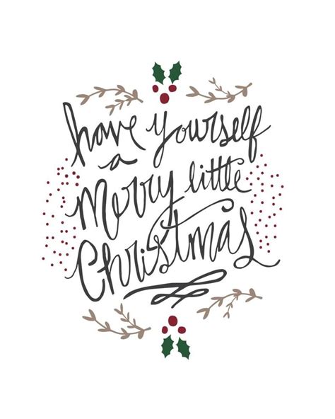 Printable Have Yourself A Merry Little Christmas Printable Etsy