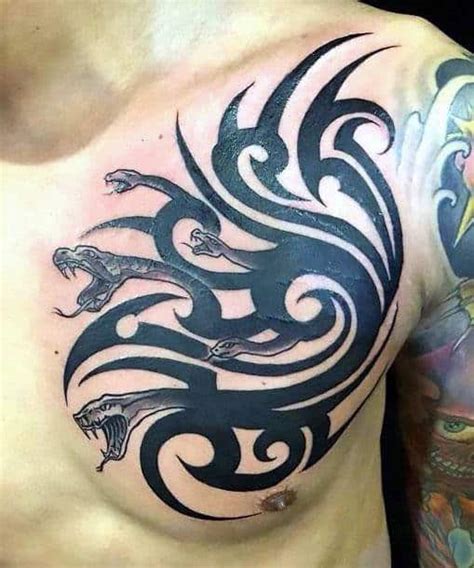 20 Tribal Snake Tattoo Designs For Men Serpentine Ink Ideas