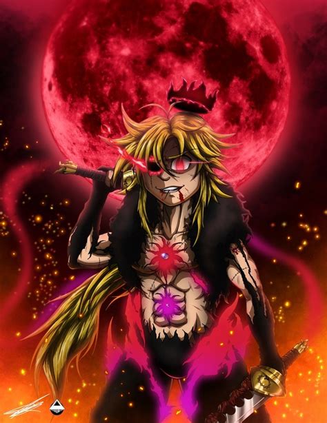 Demon King Meliodas An Art Print By Mally Swavez Inprnt