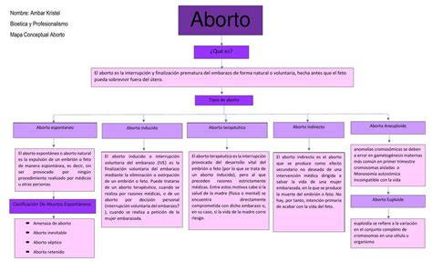 Bioetica Aborto El Aborto Mapa Conceptual Udocz
