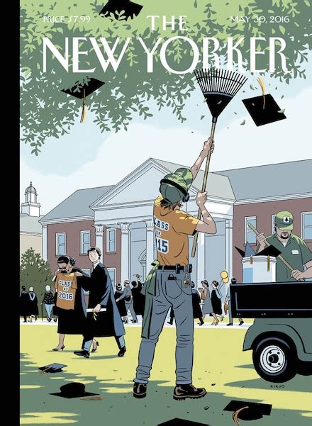 cover of the week the new yorker s ‘commencement is a master class in quick visual wit the