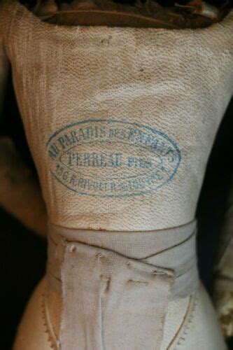 Antique French Fashion Doll Body 11in Stamped Perreau Fils Doll Body