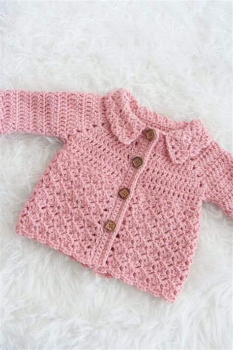 Free Crochet Pattern For Baby Cardigan Crochet Dreamz