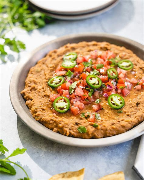 easy refried bean dip a couple cooks