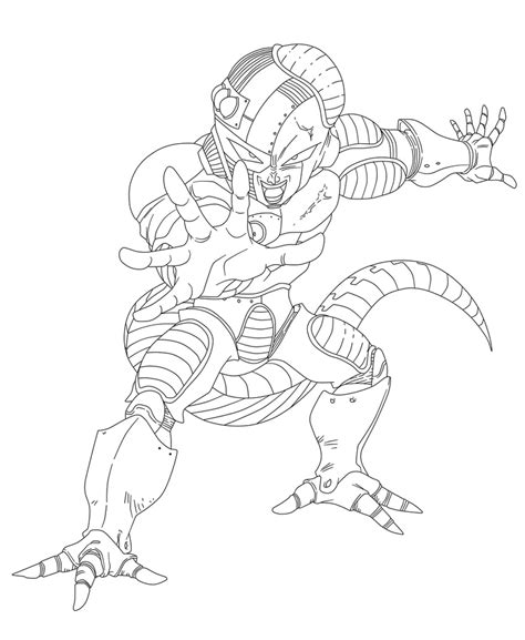 Frieza 3 Coloring Page Anime Coloring Pages