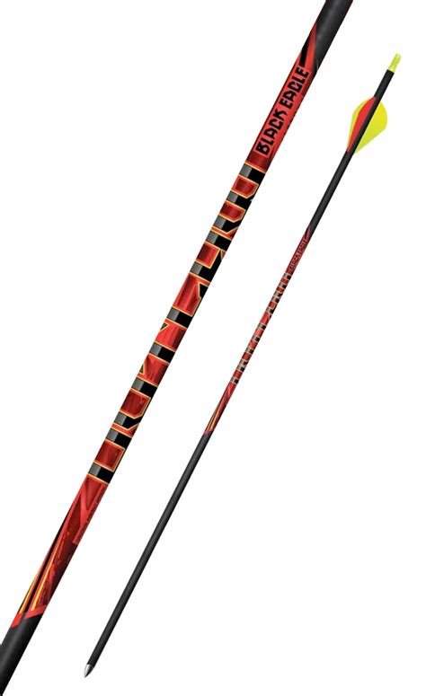 Black Eagle Archery Outlaw Fletched Arrows 005 6 Pack 400 Spine