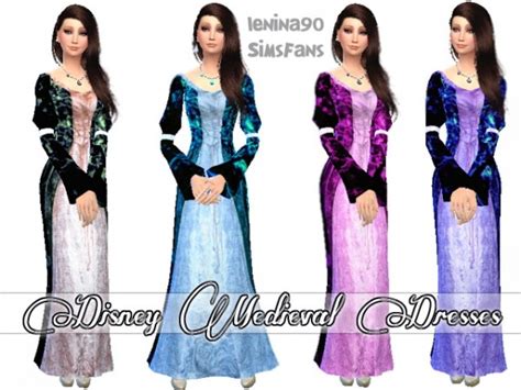 Sims Fans Medieval Disney Dresses By Lenina90 • Sims 4 Downloads