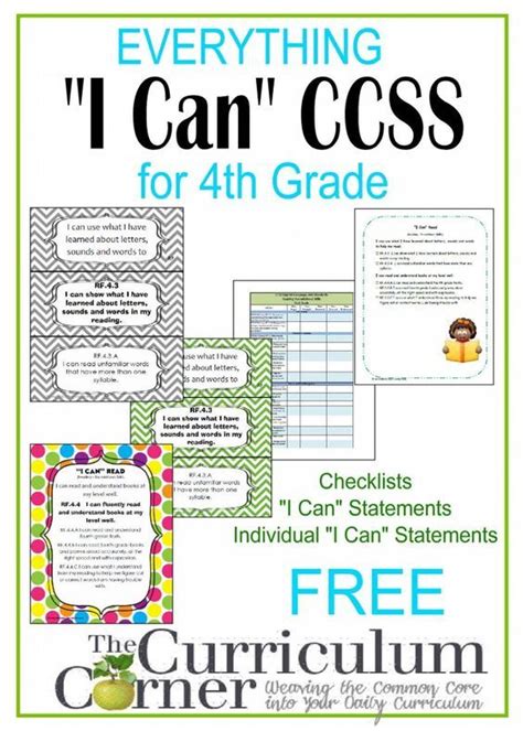 Everything I Can Common Core For Fourth Grade Free From The