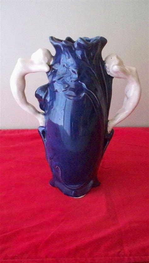 Art Nouveau Art Deco Weller Pottery Vase Nude Woman Handles Sexiz Pix