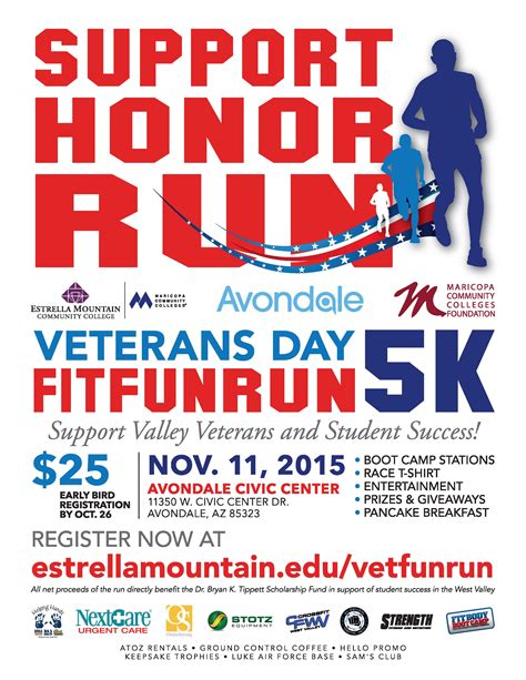 Veterans Day 5k Fitness Fun Run Offers Boot Camp Stations Estrella