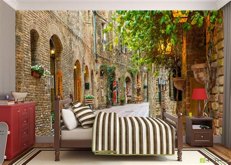 Tuscan Wallpapers Murals Tuscan Villa C828 Wall Mural By