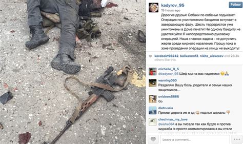 Chechen Leader Instagrams Battle With Militants The New York Times