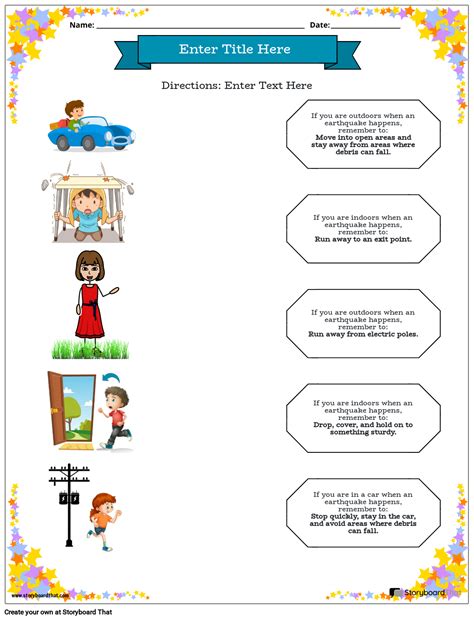 Free Earthquake Worksheets | Editable Templates - Worksheets Library