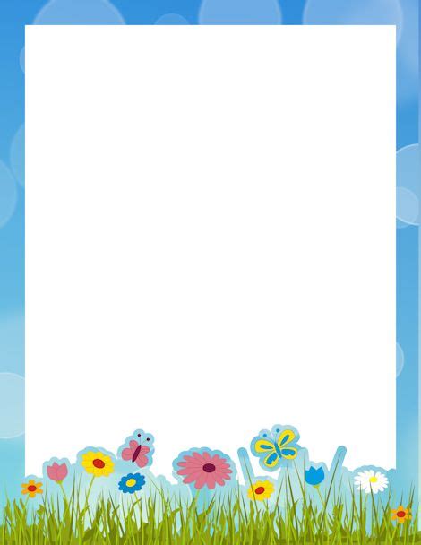 Spring Page Border Clipart Clip Art Library