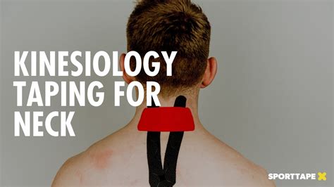Kinesiology Taping For Neck Pain How To Apply Kinesiolgy Tape Youtube