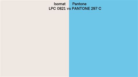 Isomat Lpc 0821 Vs Pantone 297 C Side By Side Comparison