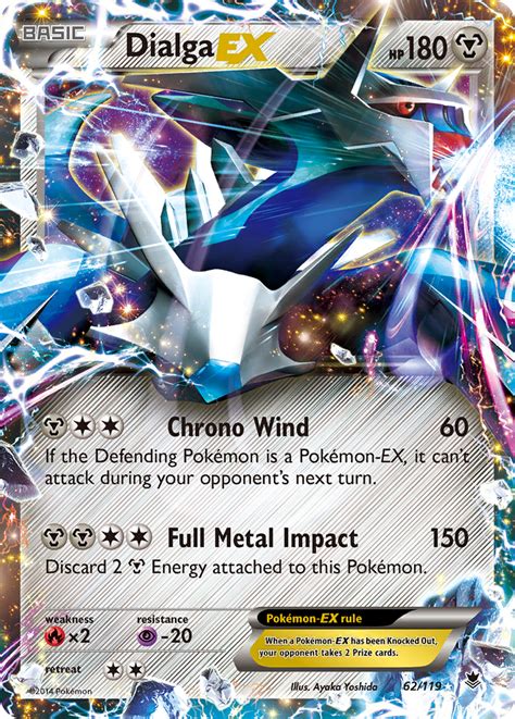 Dialga Ex 62 Phantom Forces 2014 Pokemon Card