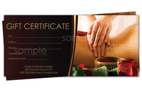 For example, many people visit massage therapists reluctantly after they have tried almost everything to alleviate their neck stiffness. Printable Massage Gift Certificates | Easy to Use Gift Certificates