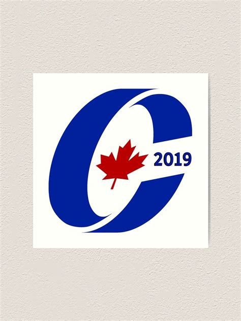 Conservative Party Of Canada 2019 Logo Art Print By Spacestuffplus