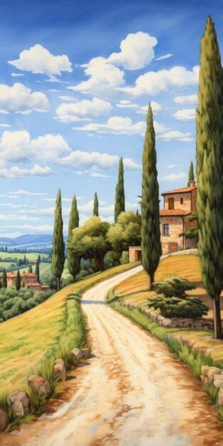 Premium Photo Italian House Painting Whistlerian Landscape In 8k