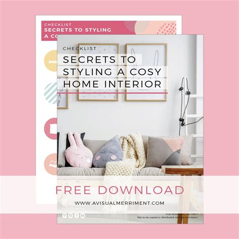 Checklist Secrets To Styling A Cosy Home Interior A Visual Merriment