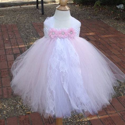 Lovely Pink And White Tutu Dress With White Lace This Dress Is Made