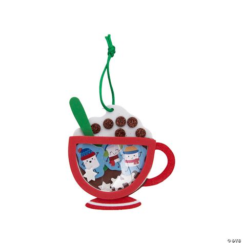Hot Cocoa Cup Ornament Craft Kit Makes 12
