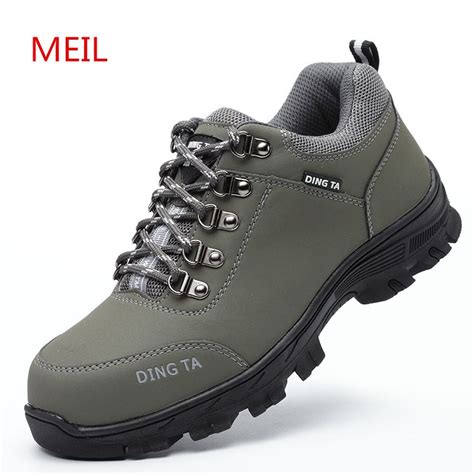 Browse through all our mens safety shoes below. 2018 Men Steel Toe Safety Shoes for Men Fashion Hiking ...