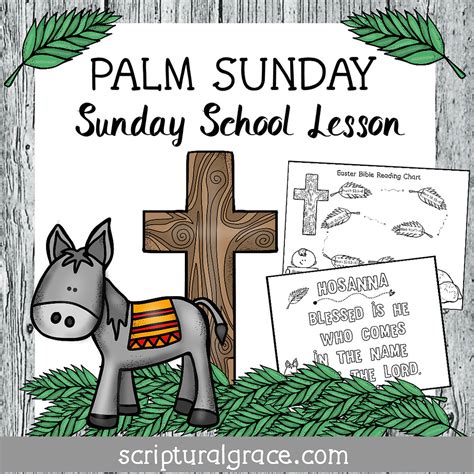 Palm Sunday Easter Sunday School Lesson