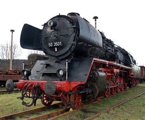 A Steam Locomotive Of The German National Railway The Class 50 By