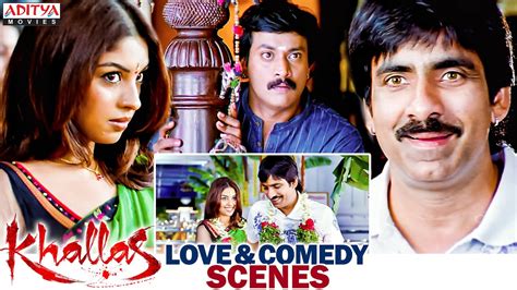 Ravi Teja Superhit Movie Love And Comedy Scenes Khallas Hindi Dubbed