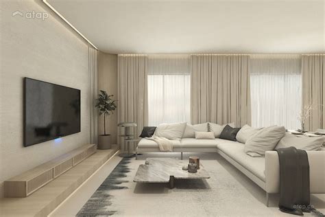 Modern Zen Living Room Semi Detached Design Ideas And Photos Malaysia