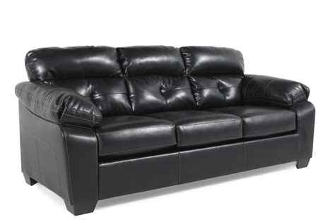 Contemporary Tufted 87 Sofa In Midnight Black Mathis Brothers Furniture