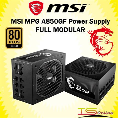 Msi Mpg A850gf 850w A750gf 750w Watt 80gold Full Module Power Supply