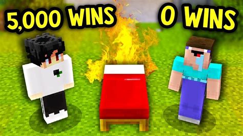 Giving Noob His First Skywars Win Youtube