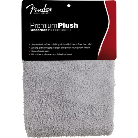Fender Premium Plush Microfiber Polishing Cloth Guitarbass Cleaning