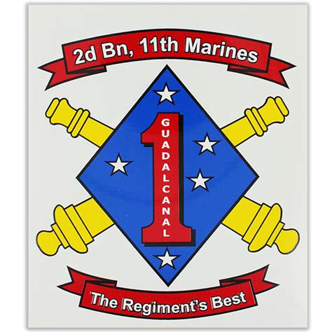 Decal 2nd Battalion 11th Marines The Regiments Best Vanguard