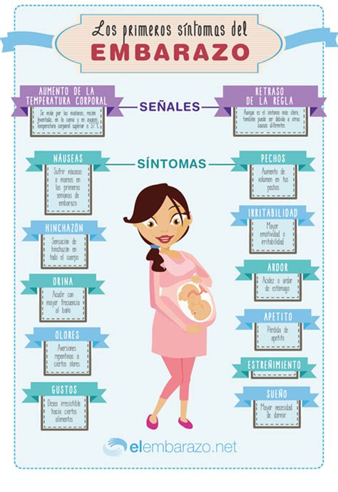 Infograf A Los Primeros S Ntomas Del Embarazo Blog De Elembarazo Net