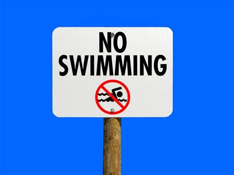 No Swimming Sign Warning Free Photo On Pixabay