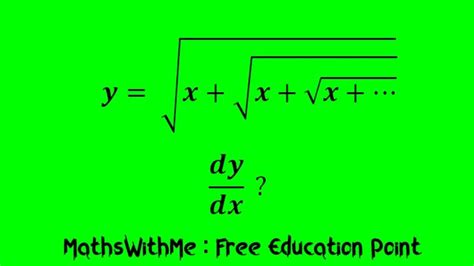 Derivative Of Sqrtxsqrtxsqrtx Derivation Of Nested Square