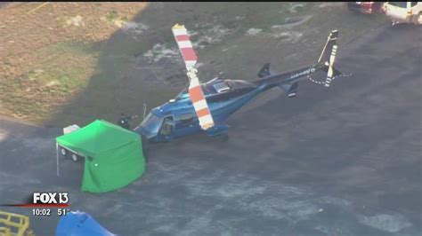 Man Dies After Being Hit By Helicopter Rotor At Brooksville Airport Youtube