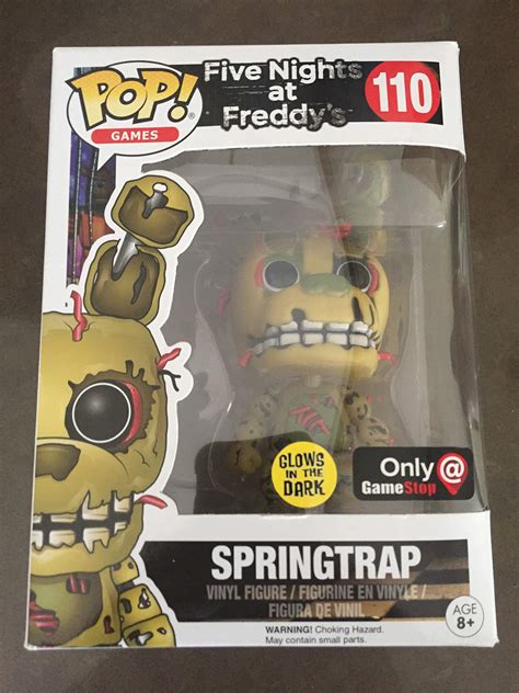 Buy Funko Pop Five Nights At Freddys Glow Springtrap 110 Exclusive