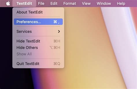 Cómo establecer la configuración predeterminada en TextEdit para macOS