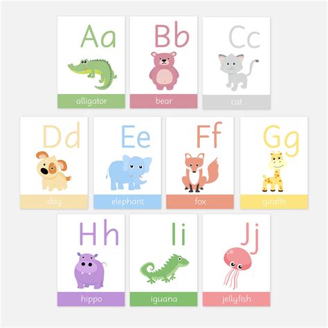 These flashcards will be perfect for toddlers. Animal Alphabet Toddler Flashcards | Early Years Learning ...