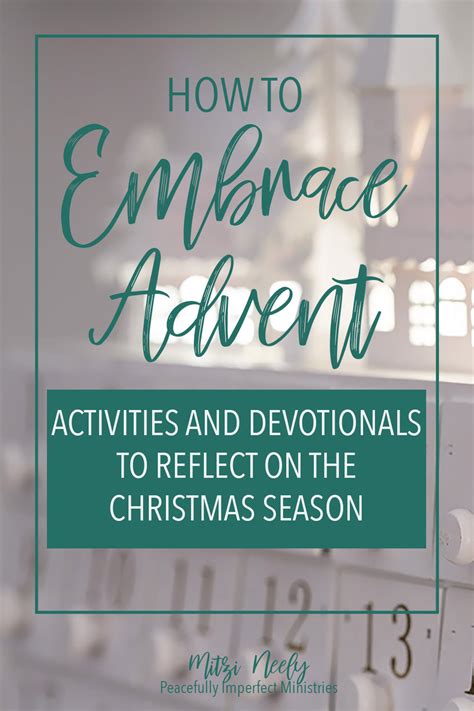 4 Ways To Embrace The Season Of Advent Peacefully Imperfect