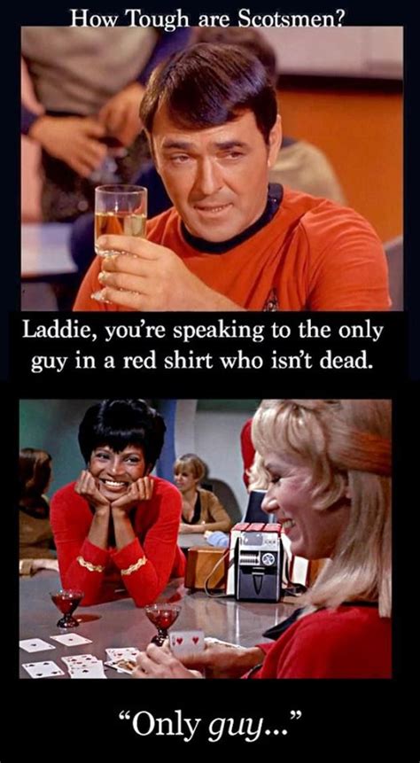 Startrek The Only Guy In A Red Shirt Who Isnt Dead Tos Star Trek Actrices