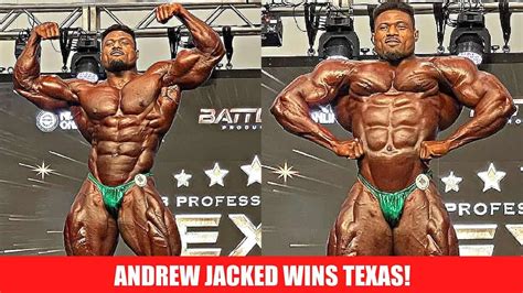 Andrew Jacked Wins Texas Pro Bodybuilding Men S Open Title Gymfluencers Uae